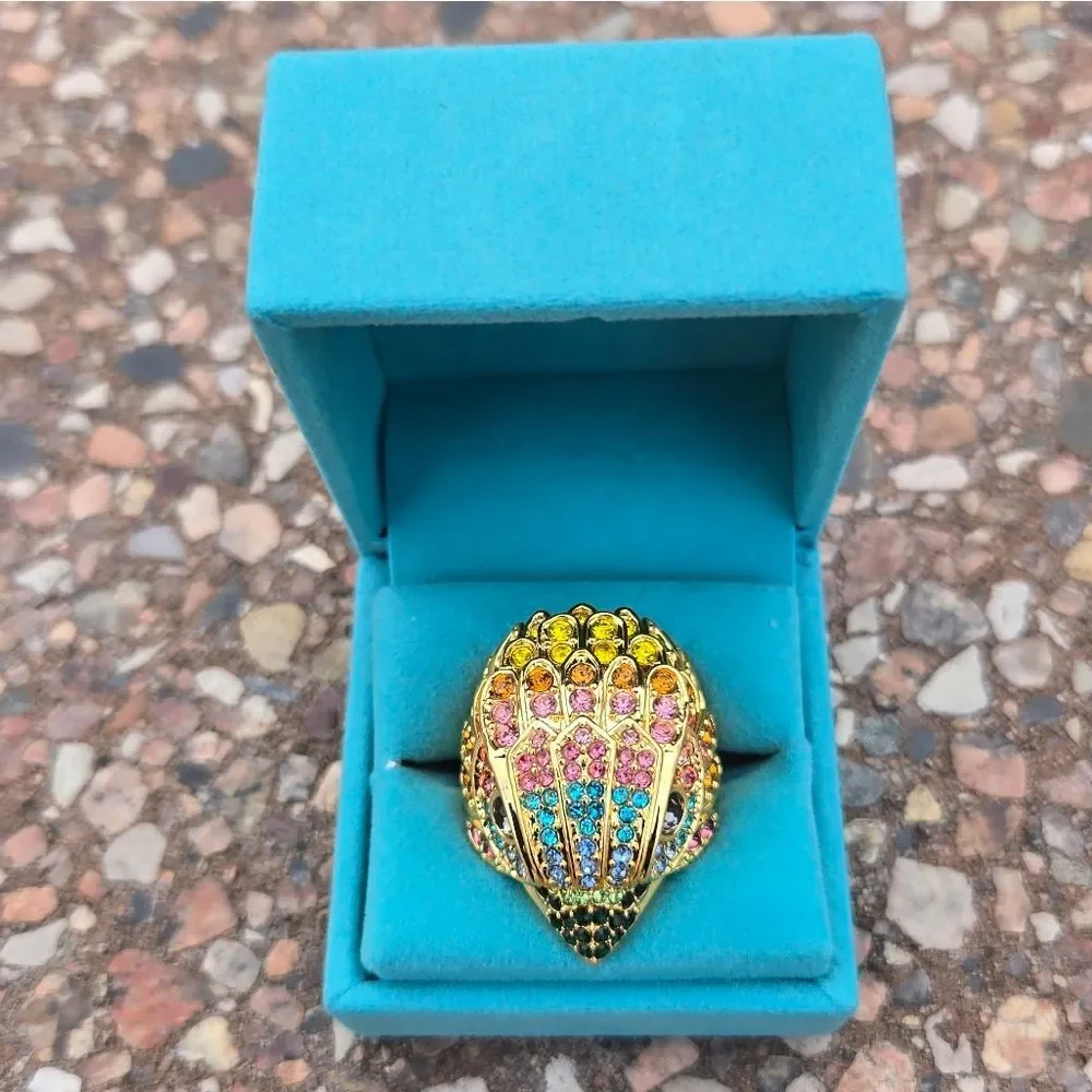 NEW Kurt Geiger Eagle Pave Ring Sz 7